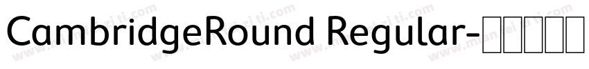 CambridgeRound Regular字体转换